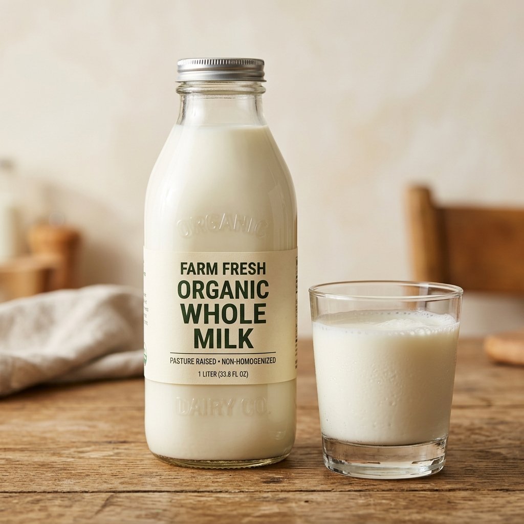 Organic Whole Farm Milk (1 Litre)